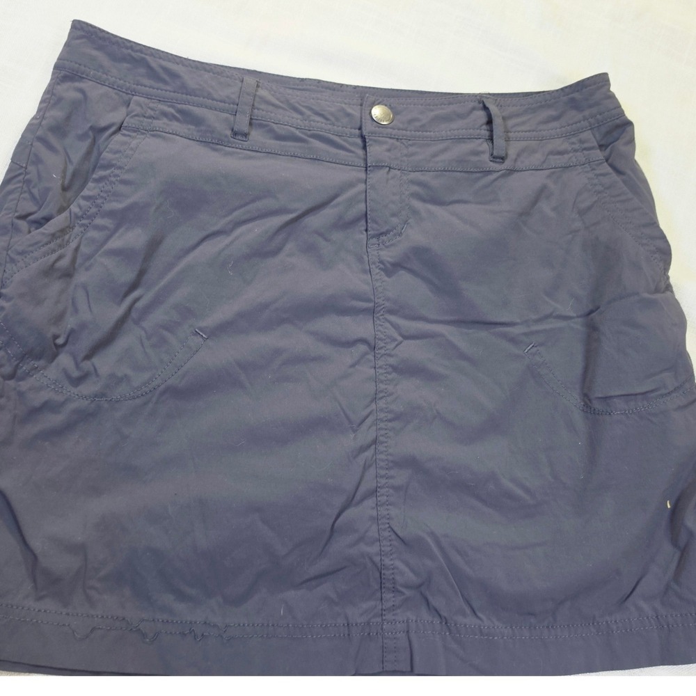Eddie Bauer Sport Womens Gray Hiking Skort Size 10 Active Outdoor Stretch Skirt